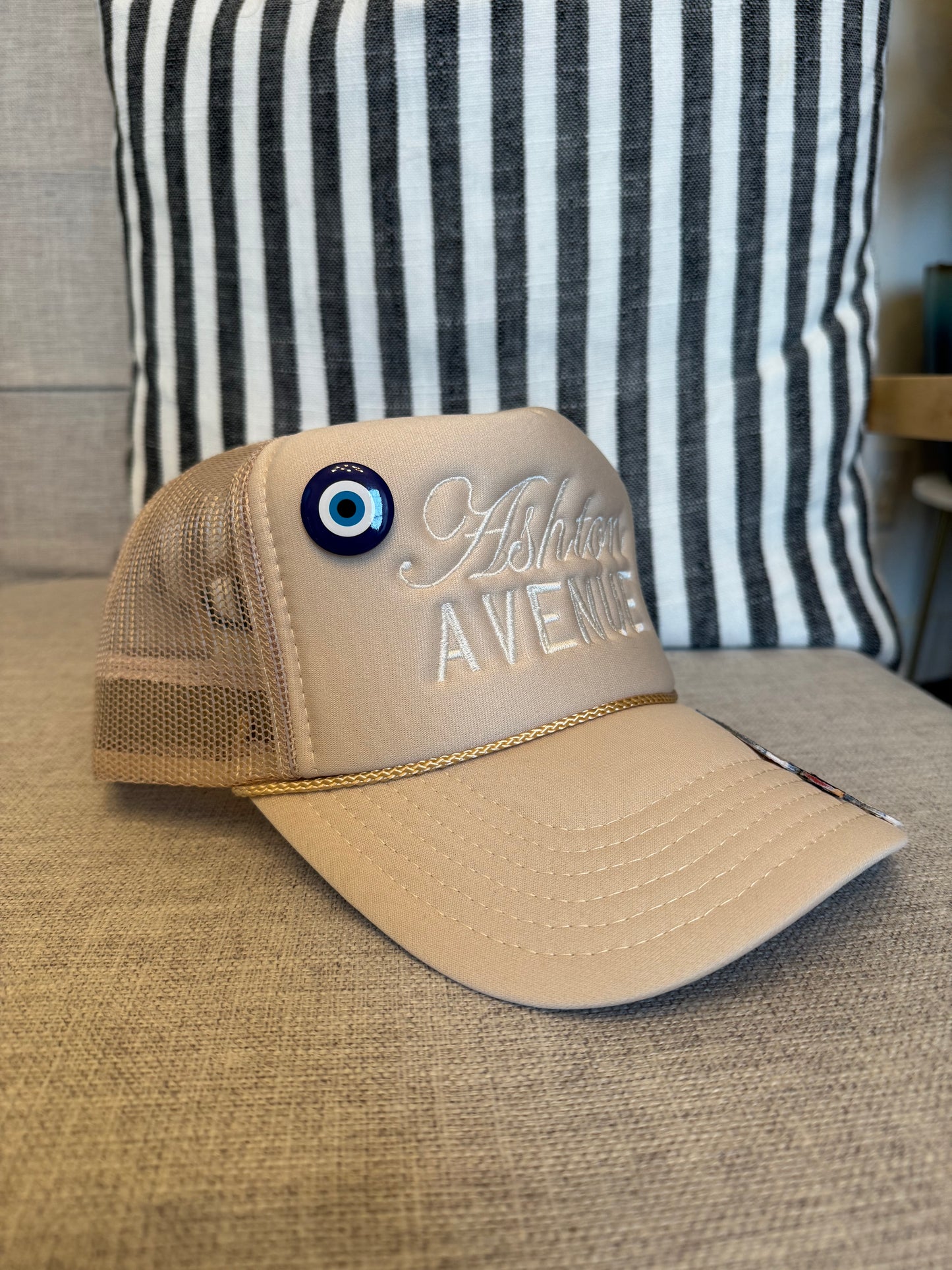 Blue Swallow Patch Trucker