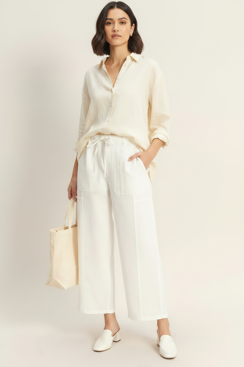 Wide Pants With Oversize Pockets