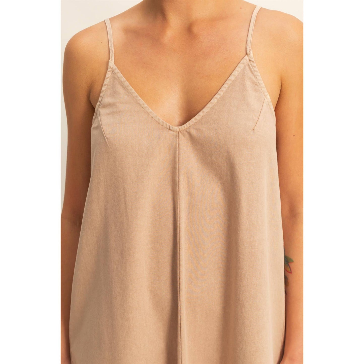 V-Neck Loose Maxi Dress