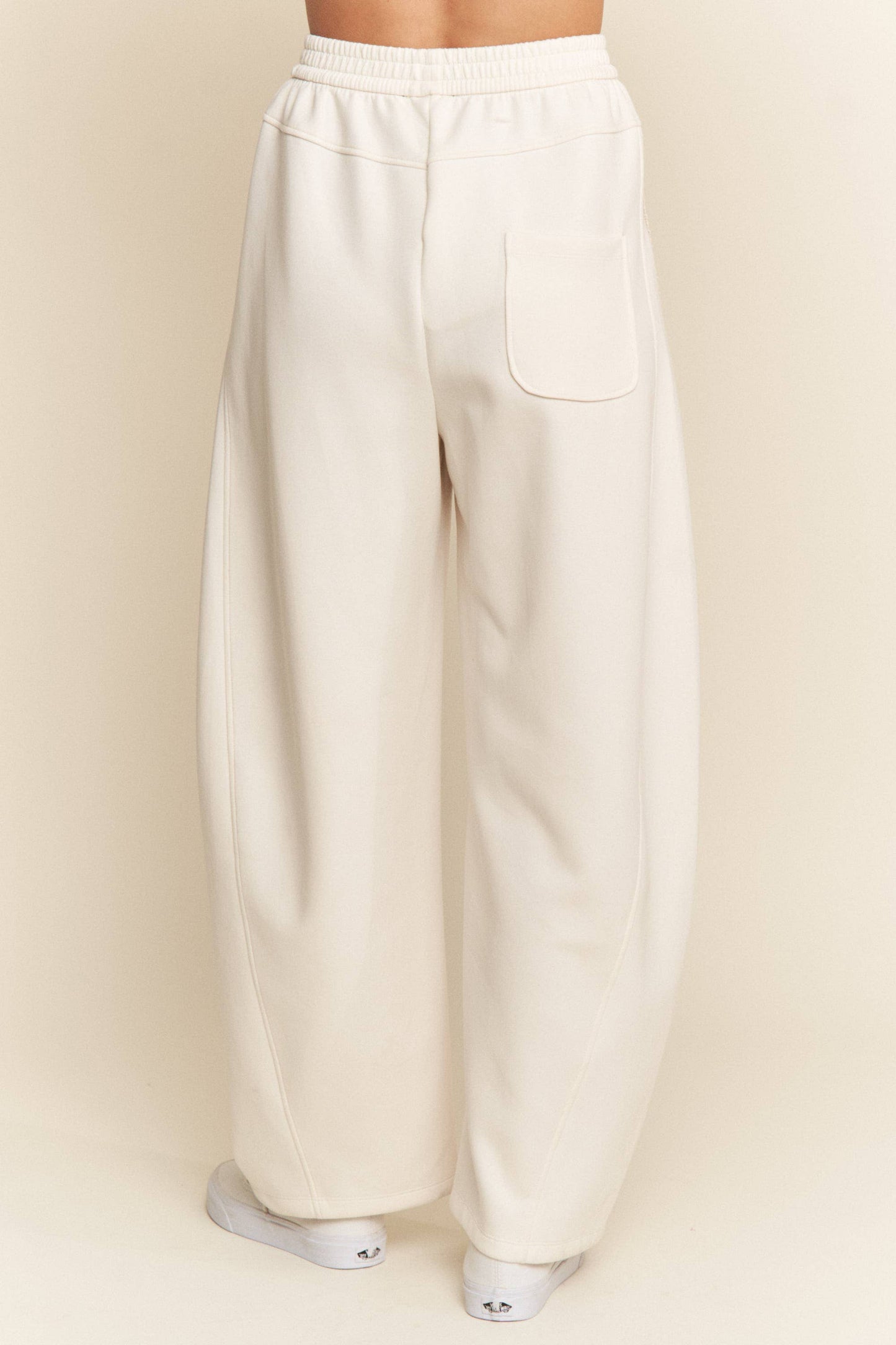 Crochet Trim Loose Fit Barrel Sweatpants *SHIPS 11/25*