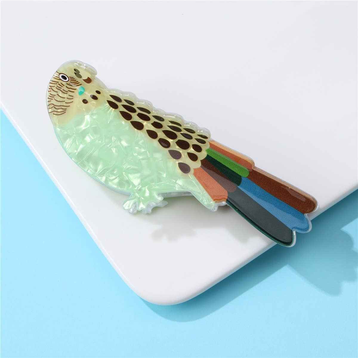 Whimsical Bird Shaped Acetate Hair Claw Clip