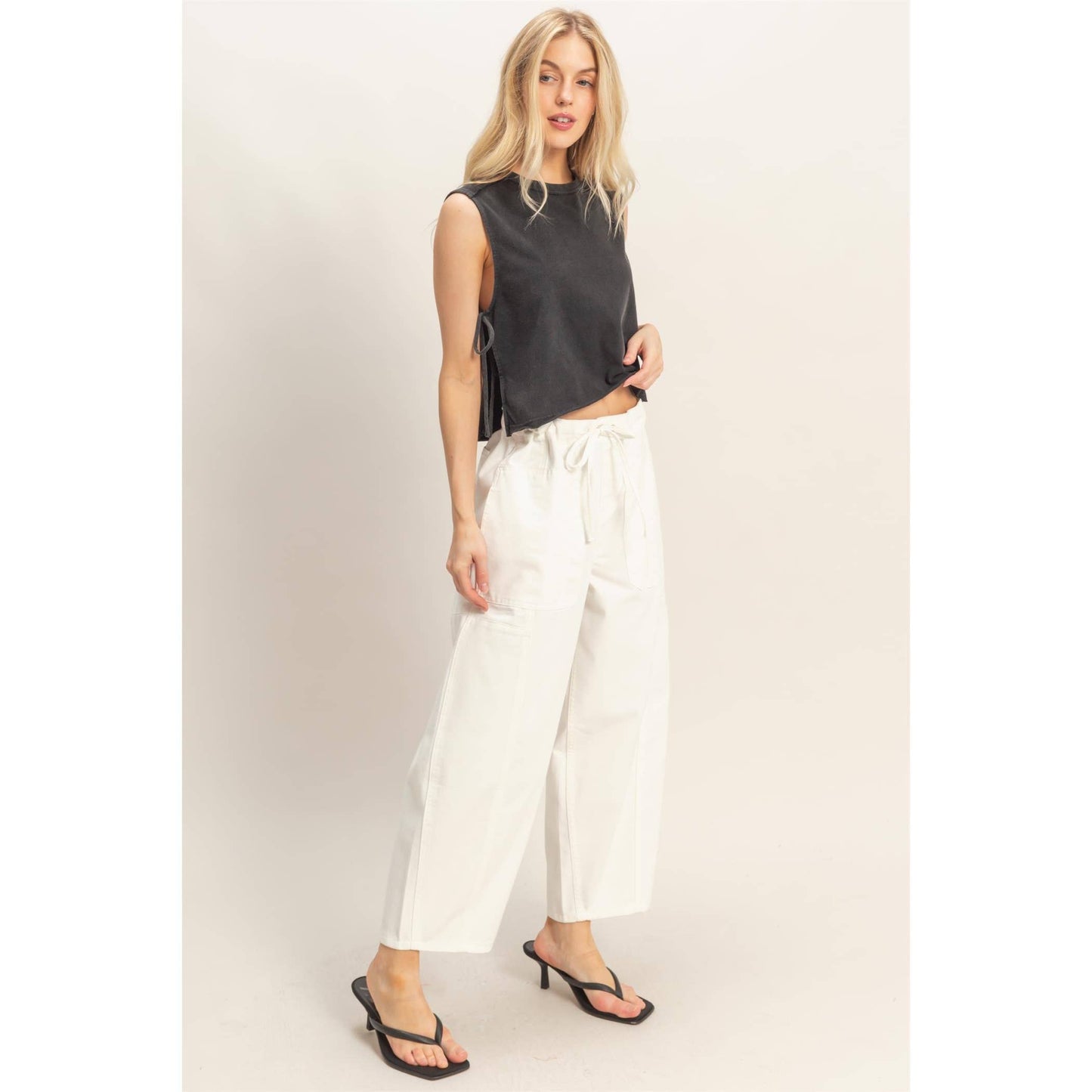 Wide Pants With Oversize Pockets