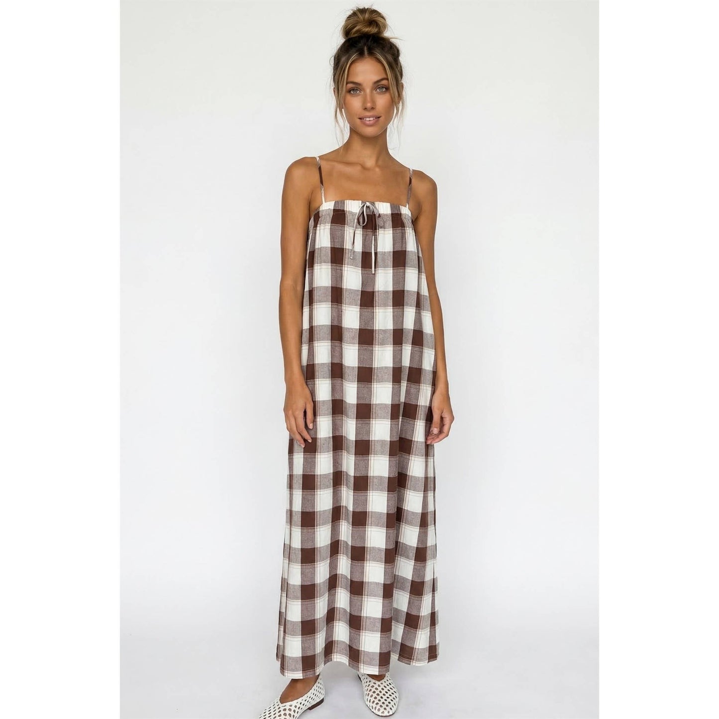 Plaid Maxi Dress