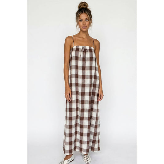Plaid Maxi Dress