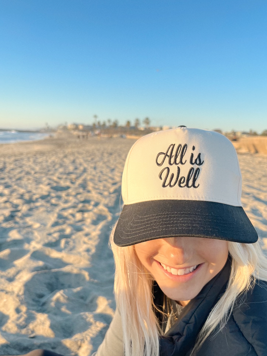 All Is Well- Embroidered Trucker Hat