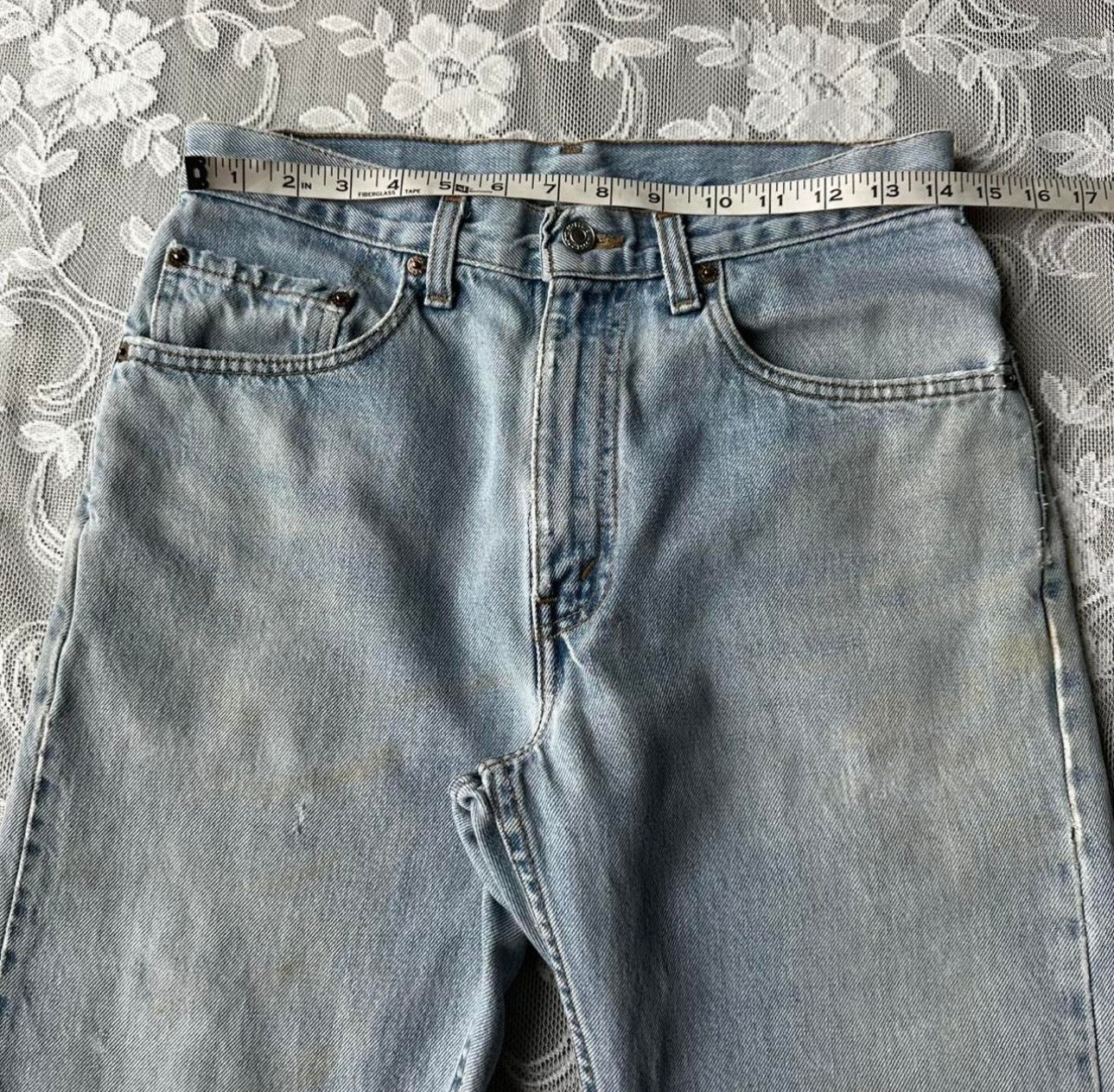 90s Light Wash Distressed