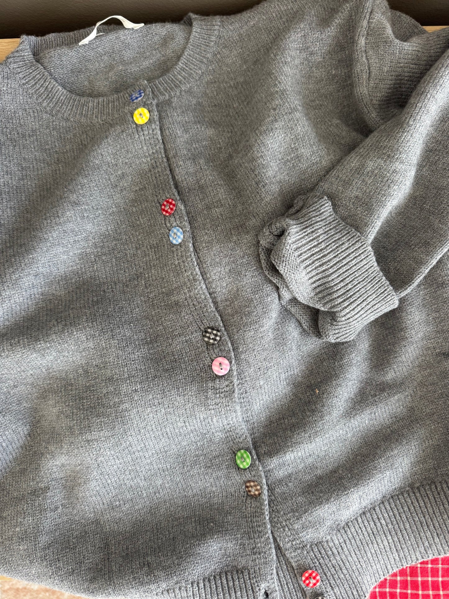 Long Sleeve Buttoned Cropped Cardigan