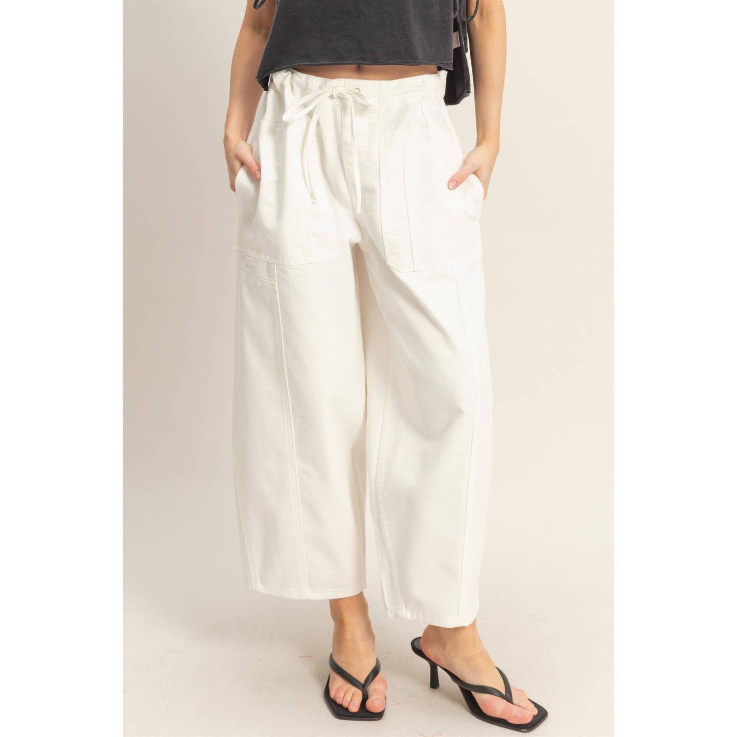 Wide Pants With Oversize Pockets