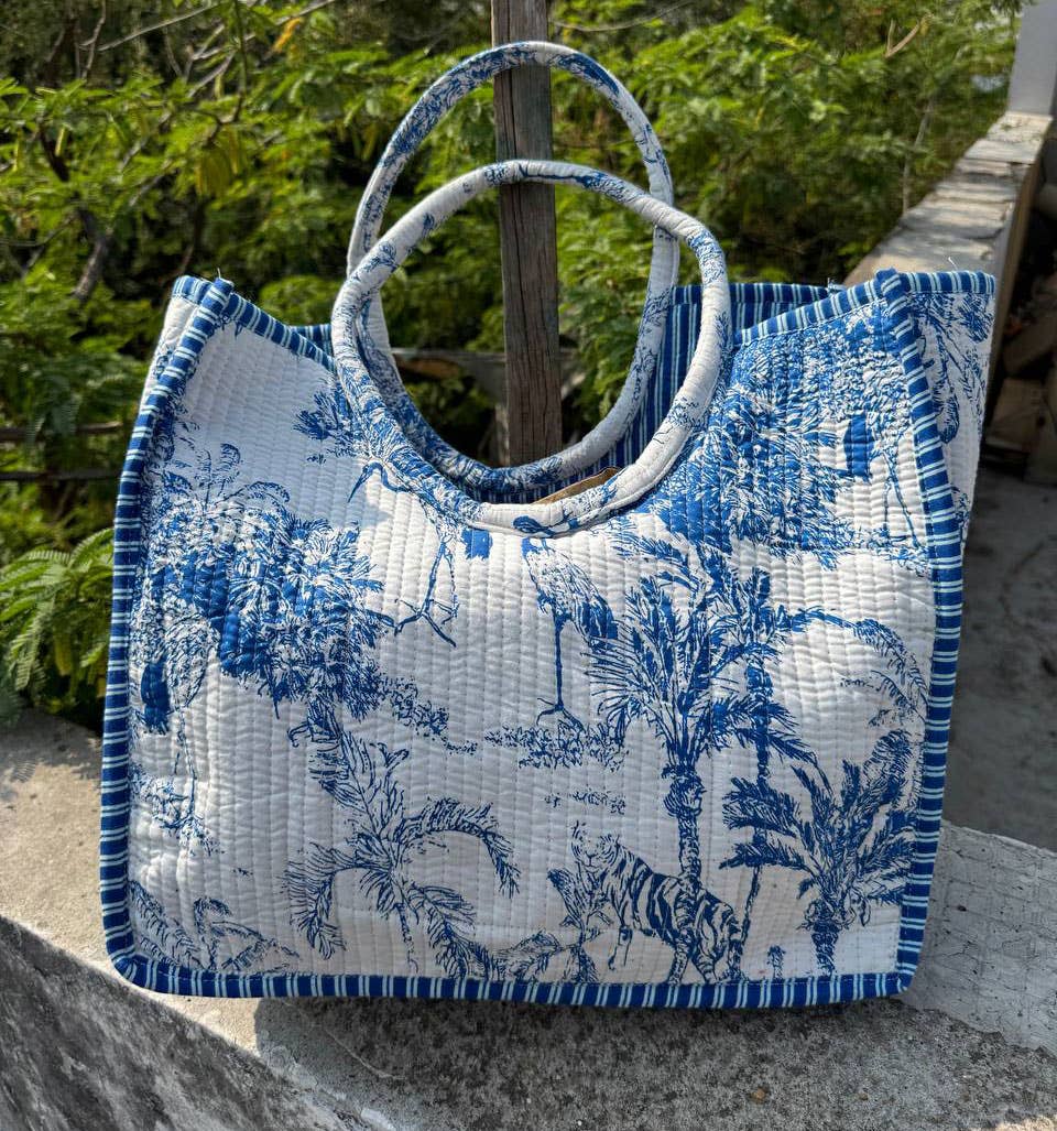 Designer Indian Printed Cotton Market Bag Girls Bag Tote Bag
