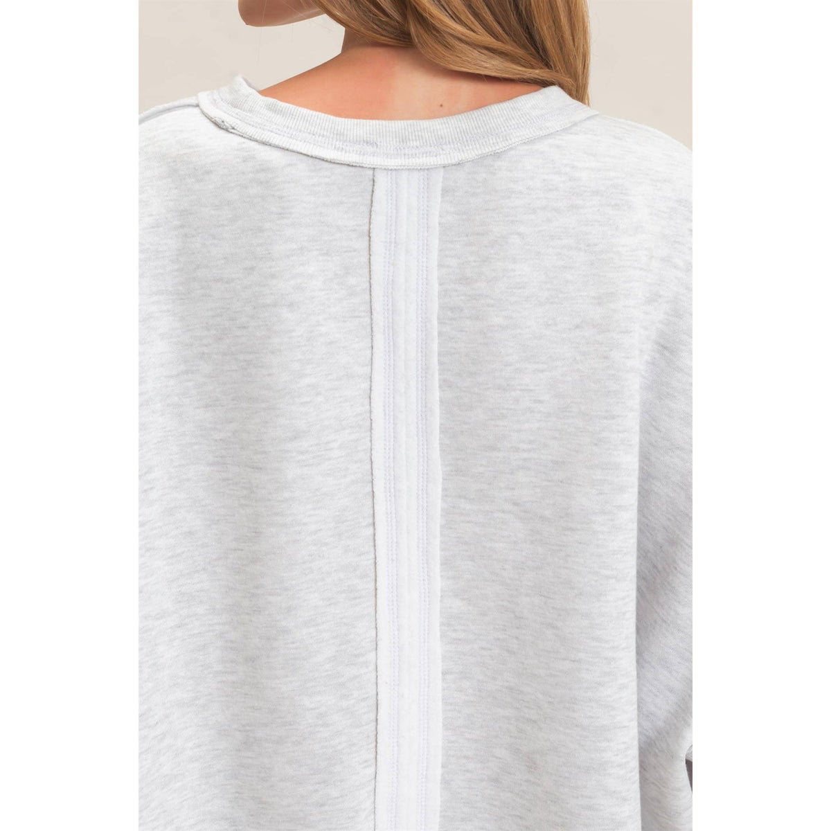 Raglan Sleeve Oversized Sweatshirt