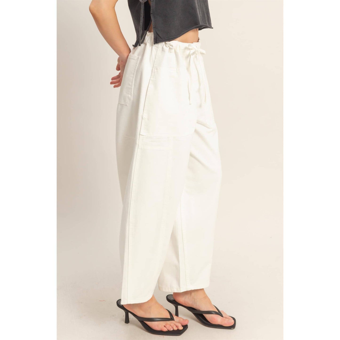 Wide Pants With Oversize Pockets