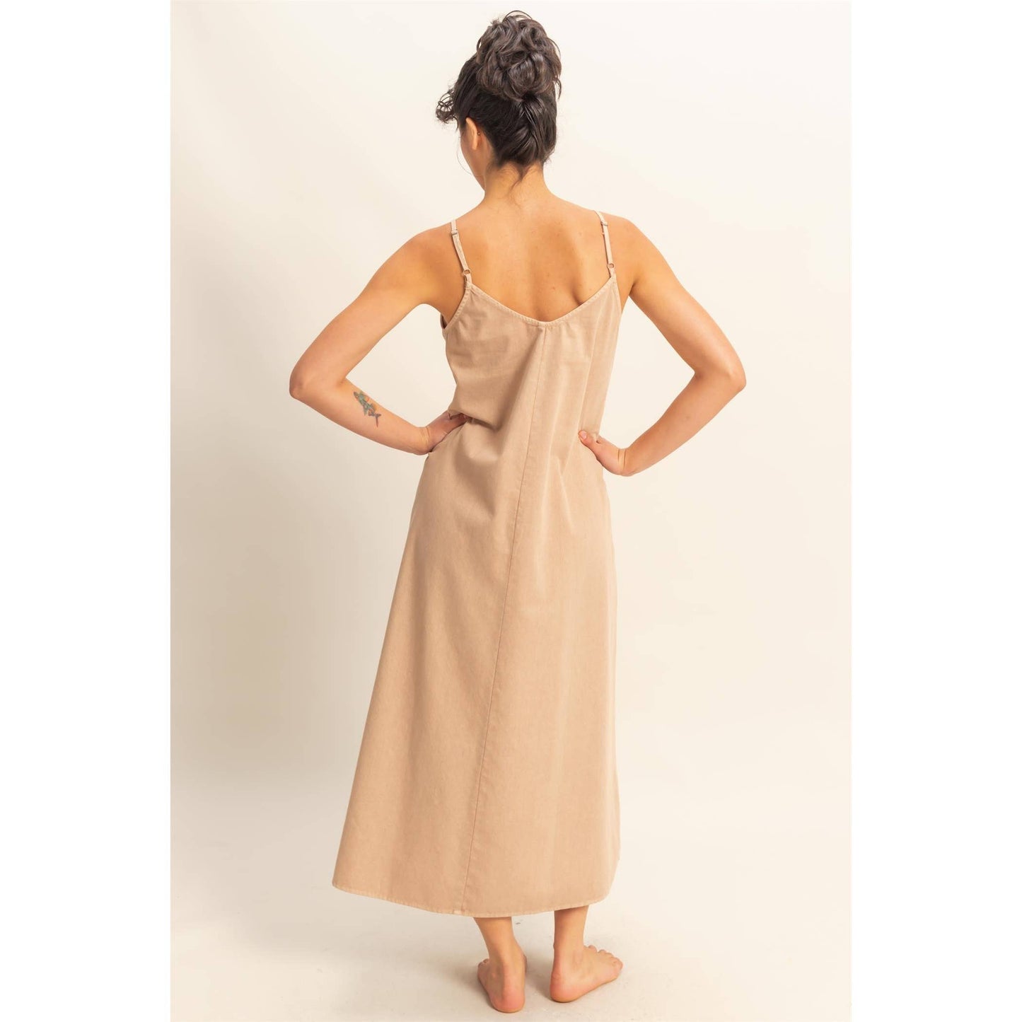 V-Neck Loose Maxi Dress